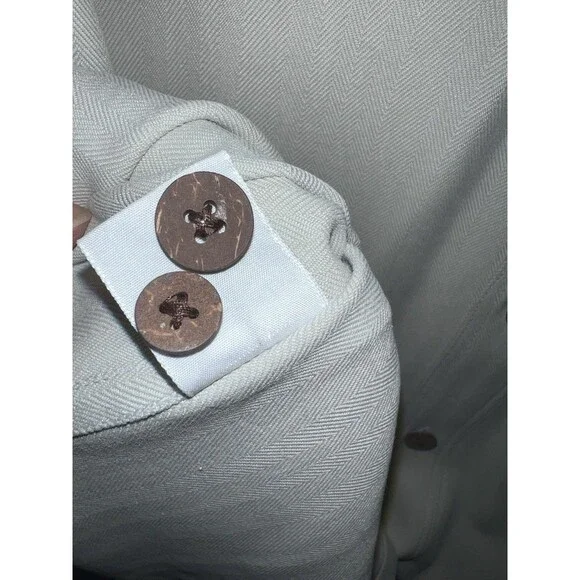 Tommy Bahama Bermuda Silk Shirt Mens XL Tan Button Front Casual Minimalist New - Picture 7 of 9
